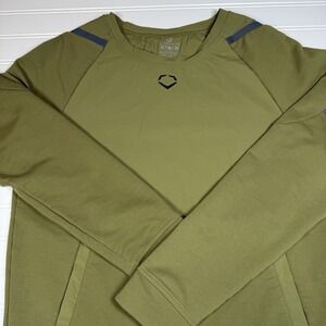 Evoshield Baseball Pullover Men's Medium Olive Green Reflective Kangaroo Pocket